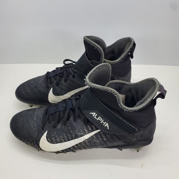 Nike Shoe Men 11.5 Alpha Menace Pro 2 Mid Top 3/4 Football Cleats AQ3209-002 - Picture 3 of 12